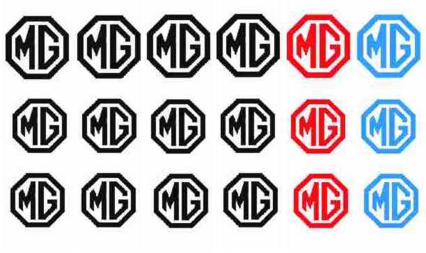 Scalextric MG decal sheet