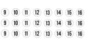 Slot car racing numbers