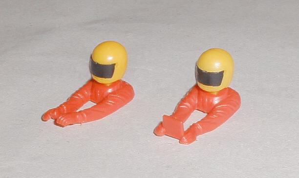 Scalextric driver and navigator heads and arms