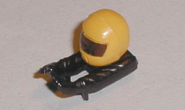 Scalextric driver head and arms 1990s Formula 1