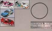 Scalextric parts, 4x4 Drivebelt for Focus, Impreza, Peugeot 307, Fabia