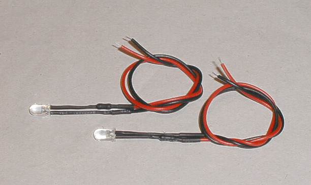 Scalextric spares LED 5mm 12 Volt white for headlamps