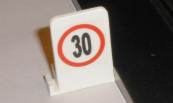 Scalextric pitlane sign speed limit 30