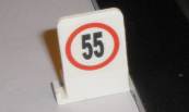 Scalextric pitlane sign speed limit 55
