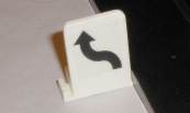 Scalextric trackside sign LH chicane
