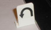 Scalextric trackside sign LH hairpin bend