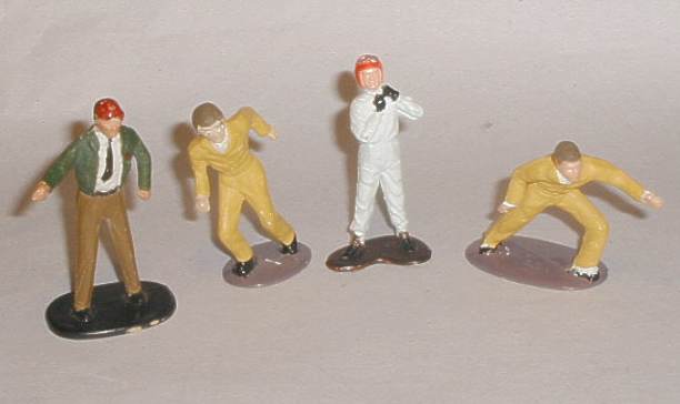 Scalextric layout trackside figures